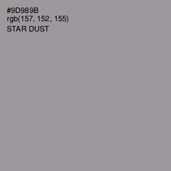 #9D989B - Star Dust Color Image